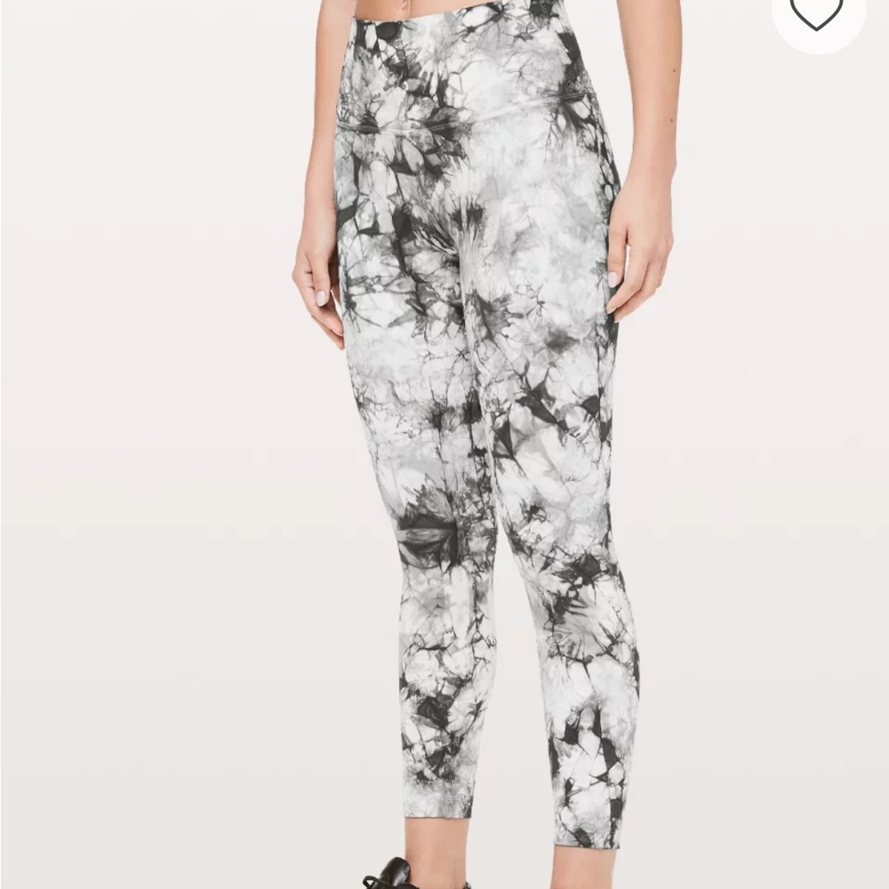 Lululemon Wunder Under High-Rise Tight | Black & White Marble Print | Size 2